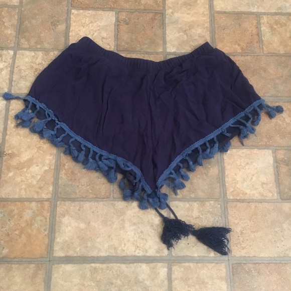 Orange creek blue drawstring shorts S - Picture 2 of 4